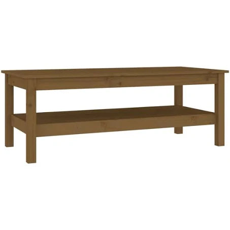 vidaXL Coffee Table Honey Brown 110x50x40 cm Solid Wood Pine