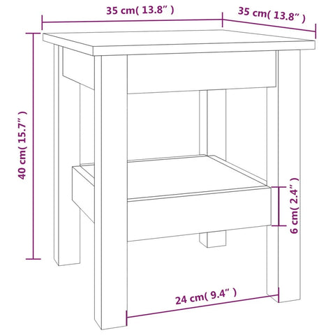 vidaXL Coffee Table Honey Brown 110x50x40 cm Solid Wood Pine