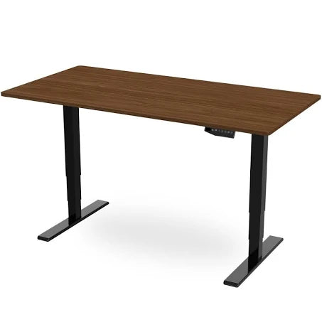 Memory Height Adjustable Desk - Walnut / Black
