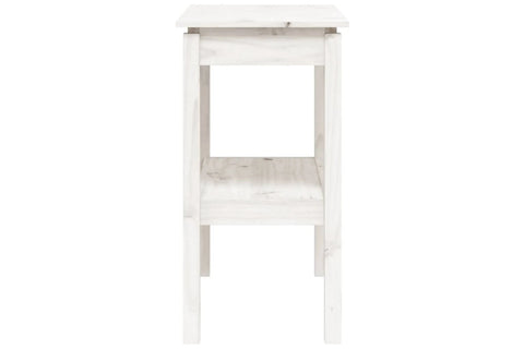 vidaXL Console Table White 80x40x75 cm Solid Wood Pine
