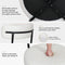 Set Of 2 Teddy Fabric Dining Chair Modern Kitchen Bedroom Seat Metal
