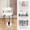 Set Of 2 Teddy Fabric Dining Chair Modern Kitchen Bedroom Seat Metal