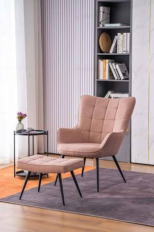 More4Homes - Vera Fabric Occasional Living Room Modern Accent Chair with ...