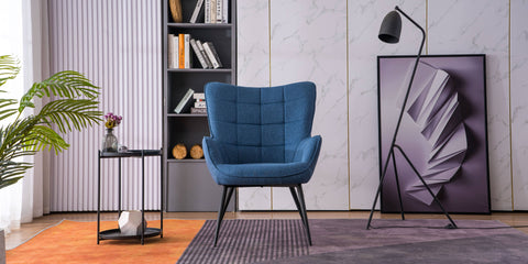 More4Homes - Vera Fabric Occasional Living Room Modern Accent Chair with ...