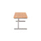 Jemini 1600mm Rectangular Desk, Silver Cantilever Leg, Beech