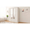 Evu Volet 4 Door 2 Drawer White XL Mirrored Wardrobe