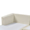 Beliani Right Hand Fabric Corner Sofa with Ottoman Beige Oslo