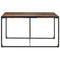 vidaXL Dining Table 140x140x75 cm Solid Reclaimed Wood