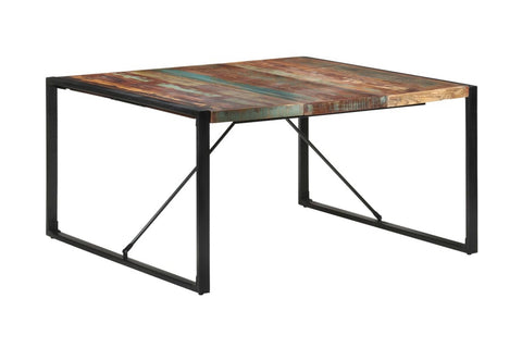 vidaXL Dining Table 140x140x75 cm Solid Reclaimed Wood
