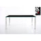*Clearance* Actona Kante Designer Black Glass & Chrome Dining Table.