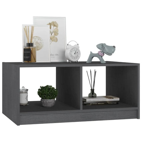 vidaXL Coffee Table White 75x50x33.5 cm Solid Pinewood