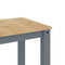 vidaXL 3 Piece Dining Set Panama Grey Solid Wood Pine