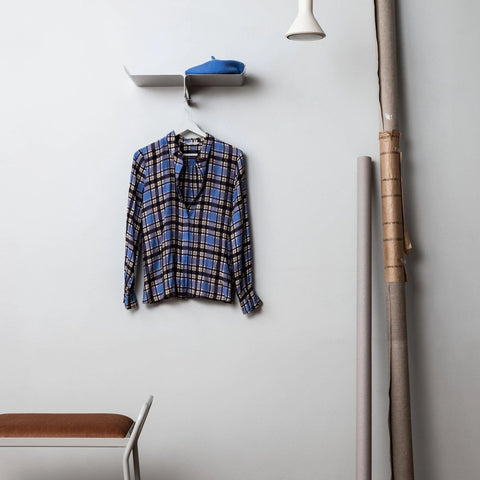 Maze Interior - Eco Friendly White Kite Clothes Hangers, Hat Rack Metal | White Eco