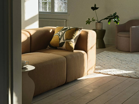 Broste Copenhagen Lagoon Sofa Module Corner Left - Ocher - 31000596