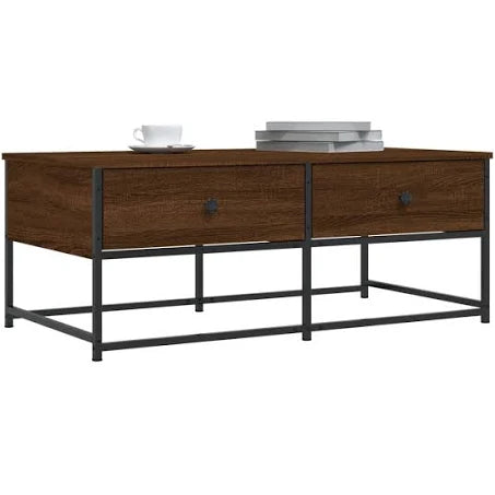 vidaXL Coffee Table Brown Oak 100x51x40 cm Engineered Wood