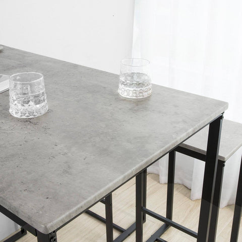 SoBuy OGT15-HG, Bar Set-1 Bar Table and 4 Stools, Home Kitchen