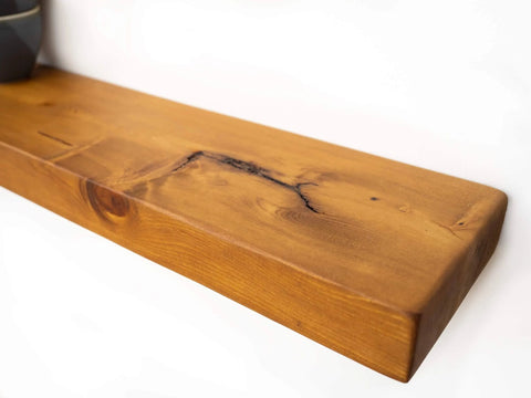 Rustic Floating Shelf 15cm Depth - 213cm (7ft approx.)