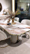 Hilton Modern Dining Set - 6 Seater Table & Chairs Mirror