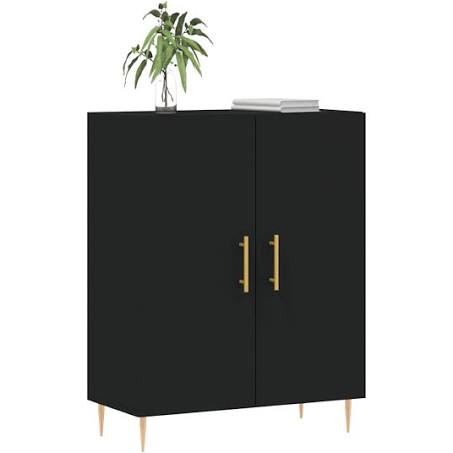 vidaXL Sideboard Black 69.5x34x90 cm Engineered Wood
