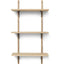 Ferm Living Sector Shelf - Oak/Black Brass