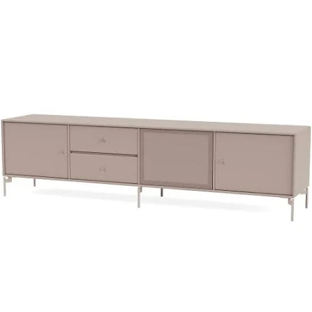 Octave VIII TV Bench by Montana Furniture Mushroom / On H12.6cm Legs