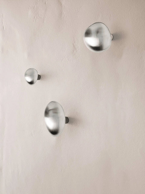 Ferm Living Mushroom Hook, Brushed Stainless Steel