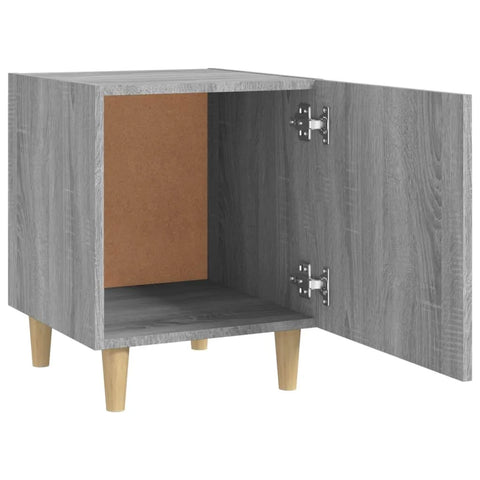 vidaXL Bedside Cabinets 2 Pcs Grey Sonoma Engineered Wood