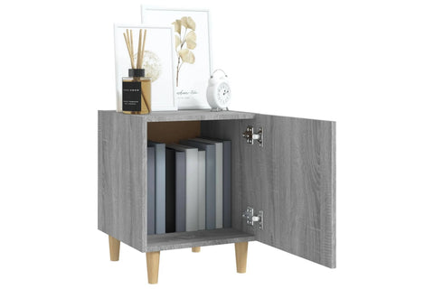 vidaXL Bedside Cabinets 2 Pcs Grey Sonoma Engineered Wood