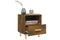 vidaXL Bedside Cabinets 2 Pcs Smoked Oak 40x35x47 cm
