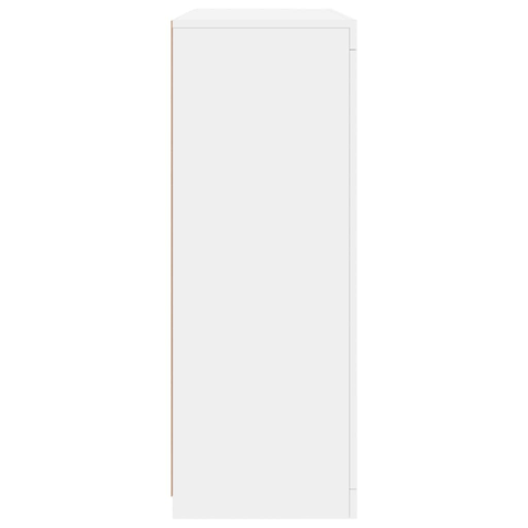 vidaXL Sideboards with LED Lights 3 Pcs White Engineered Wood