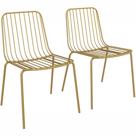 Caden Wire Dining Chair Gold