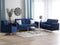 Beliani 3 Seater Velvet Sofa Navy Blue FENES