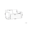 Beliani 3 Seater Velvet Sofa Navy Blue FENES