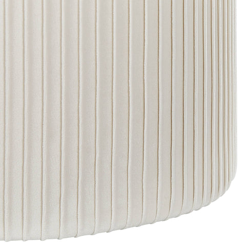 Beliani Set of 2 Pouffes White Velvet Metal Bands Glamour Internal Storage Living ...