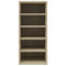 vidaXL Shoe Cabinet Sonoma Oak 31.5x35x70 cm Engineered Wood