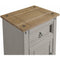 Mercers Furniture Corona Grey Wax Pot Cupboard Bedside Cabinet