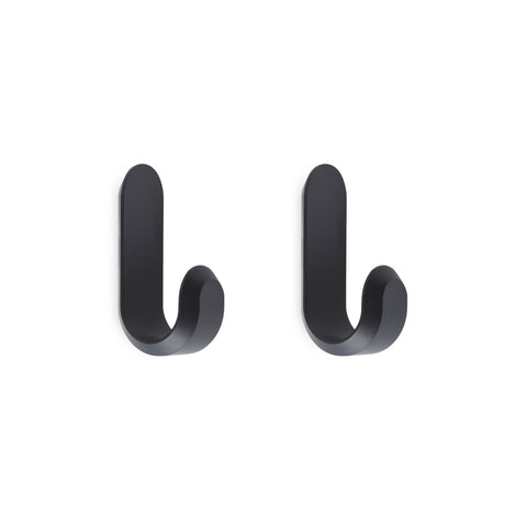 Normann Copenhagen - Curve Mini Hooks 2 pcs. Matt Black