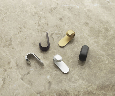 Normann Copenhagen - Curve Mini Hooks 2 pcs. Matt Black