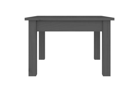vidaXL Coffee Table Grey 45x45x30 cm Solid Wood Pine