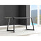 Furniture Box Carson White Marble Effect Dining Table and 6 Grey Corona Silver Chairs