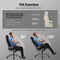 Executive Office Chair, Pu Leather Swivel Computer Chair with Flip-Up