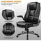 Executive Office Chair, Pu Leather Swivel Computer Chair with Flip-Up