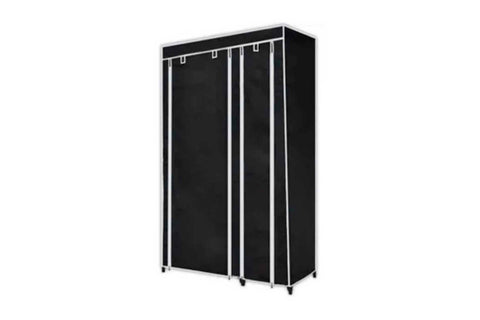 vidaXL Folding Wardrobe Black 110x45x175 cm