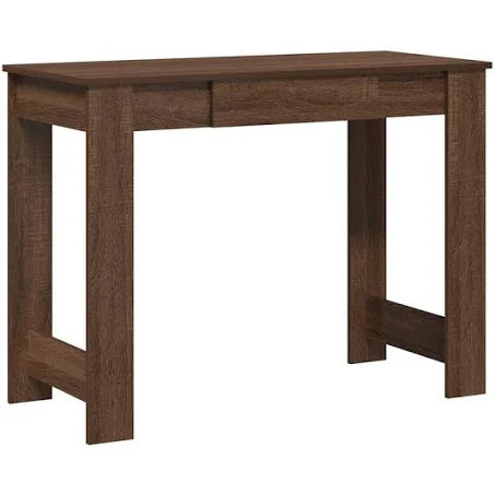ZNTS Desk Brown Oak 100x45x75 cm Engineered Wood 860433