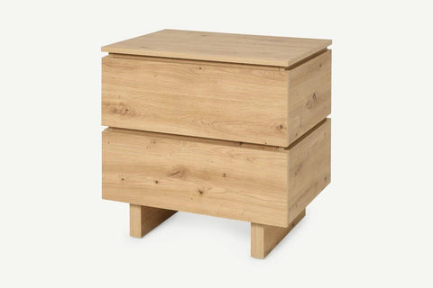 Erma Artisan Oak Effect 2 Drawer Bedside P8AEER22