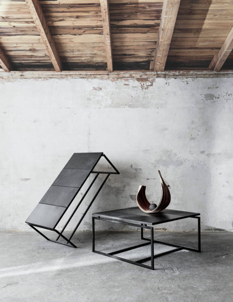 MUUBS Austin Square Coffee Table 45x90 cm - Coffee Tables Iron Black - 8270002146