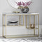 Gallery Direct, Pippard Champagne Console Table
