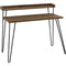 Dorel Haven Retro Desk with Riser - Walnut