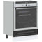 vidaXL Oven Cabinet Kalmar Black Engineered Wood