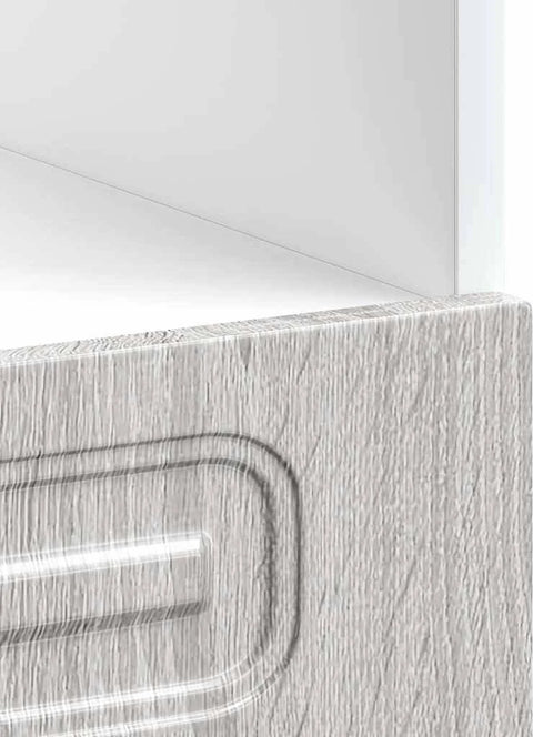 vidaXL Oven Cabinet Kalmar Black Engineered Wood